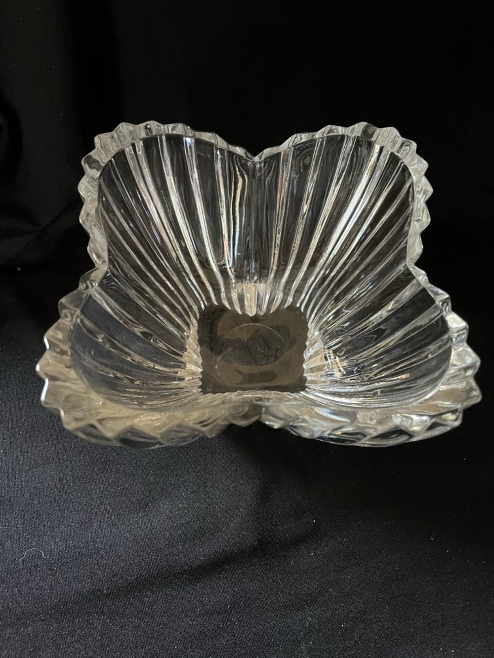 Mikasa Tulip Shaped Crystal Serving Bowl “ Lydia”